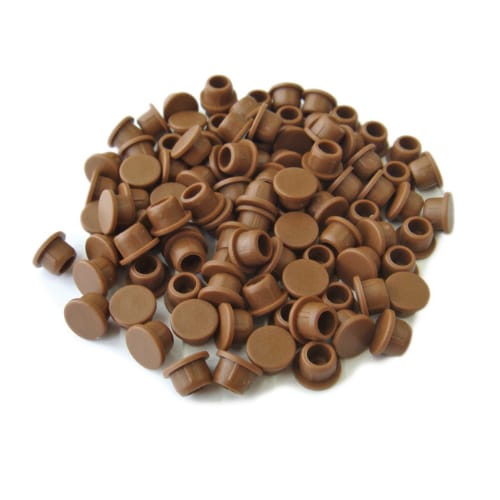 335284 - Clamex - Cover Cap - 6mm - 90 Degree - Brown - 100  Pieces - Lamello