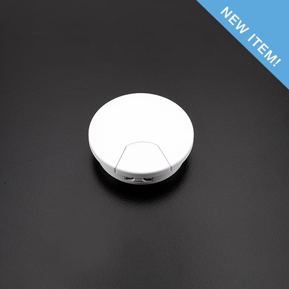 LS50F-WT - Cable Grommet - White - Sugatsune