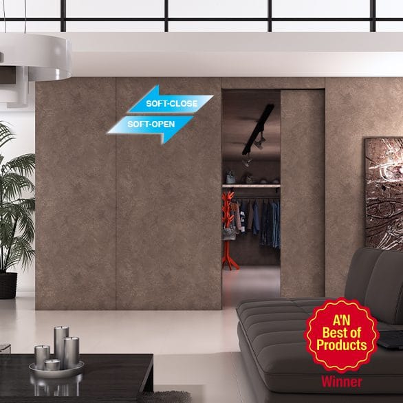 MFU1200-70-L - Flush Sliding Door System - Heavy Duty - Left - Sugatsune
