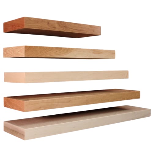 FS0130MUF1 - Floating Shelf - 30 inches Wide x 10 inches Deep x 2.5 inches Thick - Maple