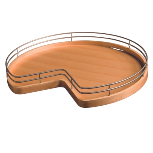 T8332K04PFMNL1 - Super Susan - Kidney - Attached Bearing - 2 Shelf Kit - Wire Rim - Maple - 32 inch