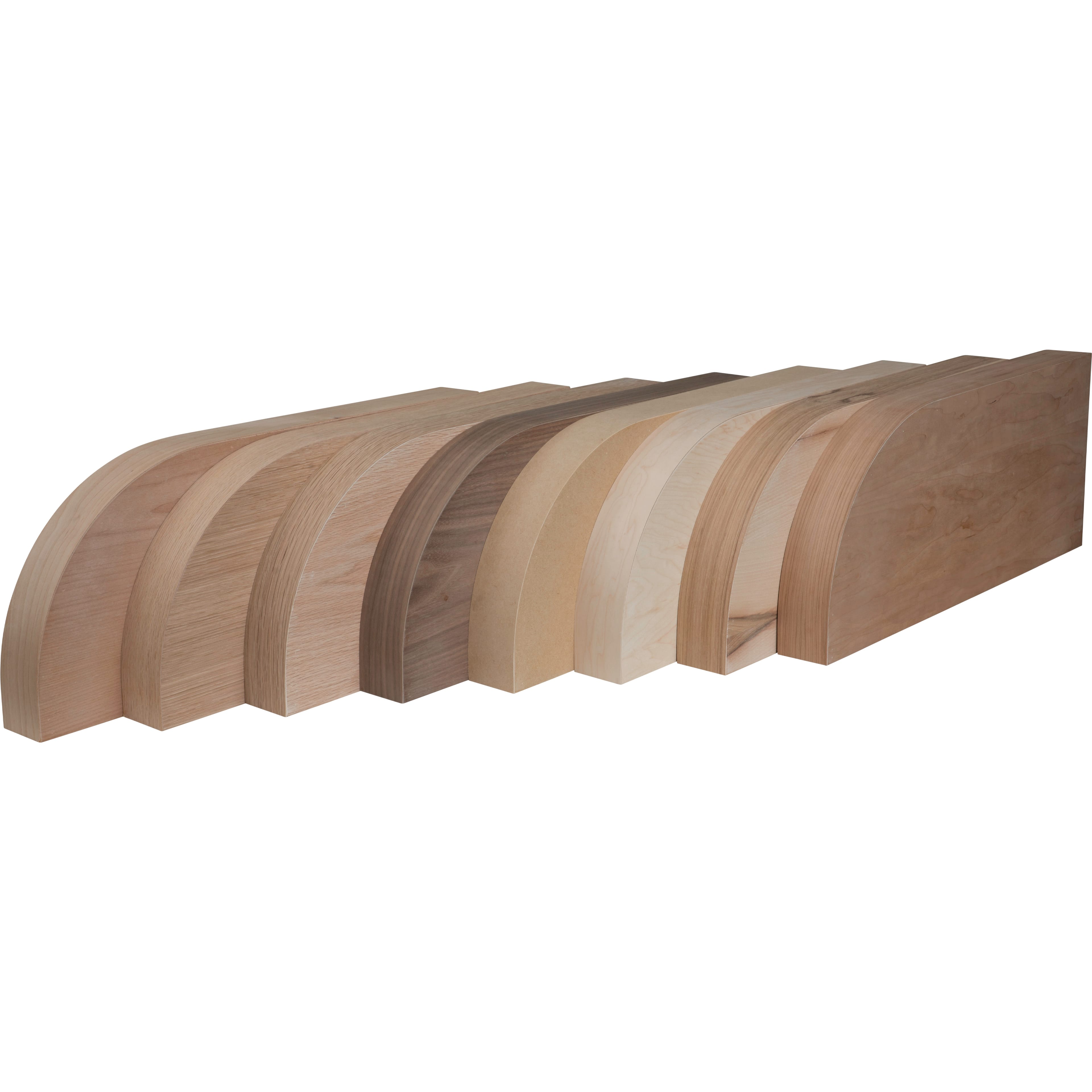 FSC81427UF1 - Curved Floating Shelf - 42 inch - Rift White Oak