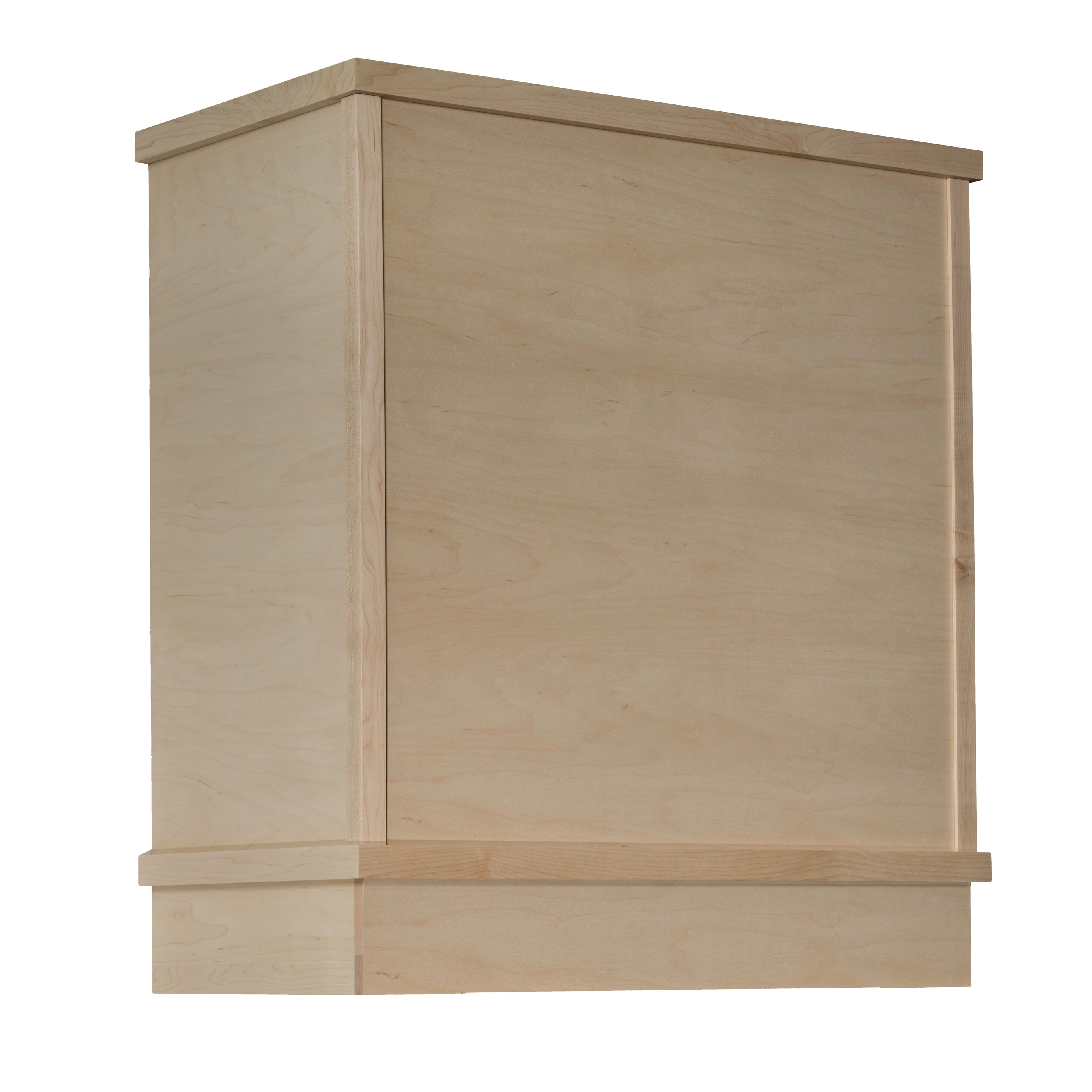 R29SS036SMB1OUF1 - Modern Wall Hood - Straight - 36 inch wide x 42 inch tall - Red Oak
