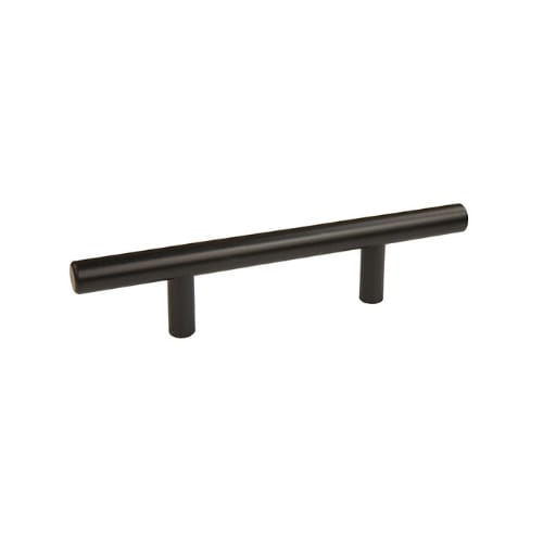 Cabinet Pull - Round Bar Pull Collection - 3 Inch Center to Center - Matte Black Finish