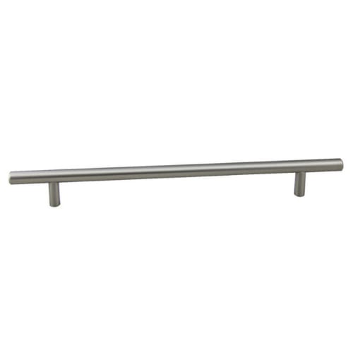 Cabinet Pull - Round Bar Pull Collection - 9 Inch Center to Center - Satin Nickel Finish