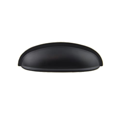 Cabinet Pull - Cup Pull Collection - 3 Inch Center to Center - Matte Black Finish