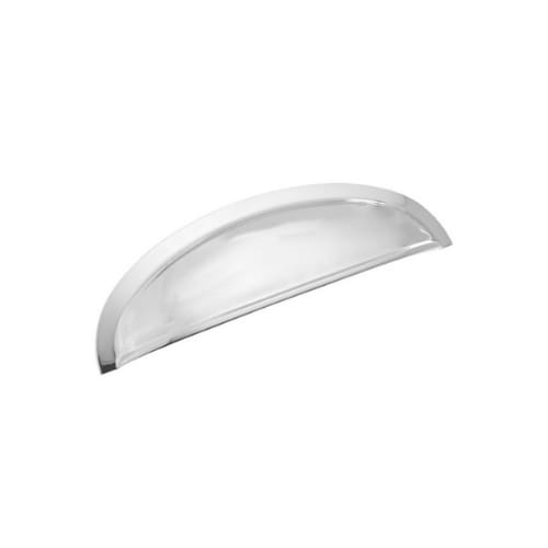 Cabinet Pull - Cup Pull Collection - 3 Inch Center to Center - Polished Chrome Finish