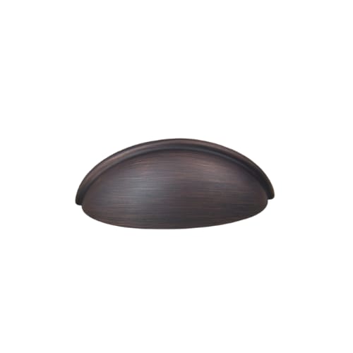 Cabinet Cup Pull - Smooth - 3 Inch Center to Center - Oil Rubbed Bronze Finish