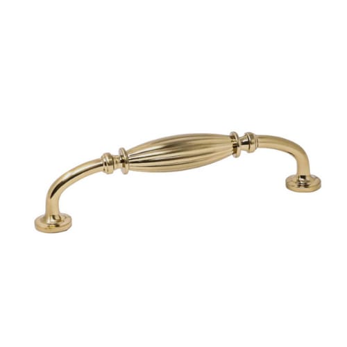 Cabinet Pull - Traditional Collection - 128mm Center to Center - Radiant Gold Finish