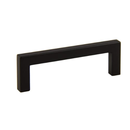 Cabinet Pull - Modern Collection - Square - 96mm Center to Center - Matte Black Finish