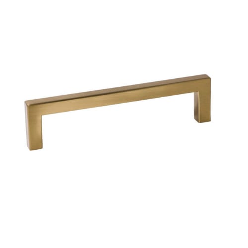 Cabinet Pull - Modern Collection - Square - 128mm Center to Center - Radiant Gold Finish