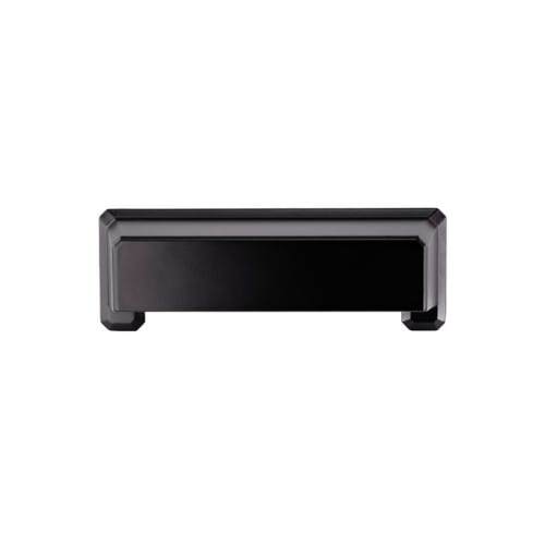 Cabinet Cup Pull - Charleston Collection - 3 Inch/96mm Center to Center - Matte Black Finish