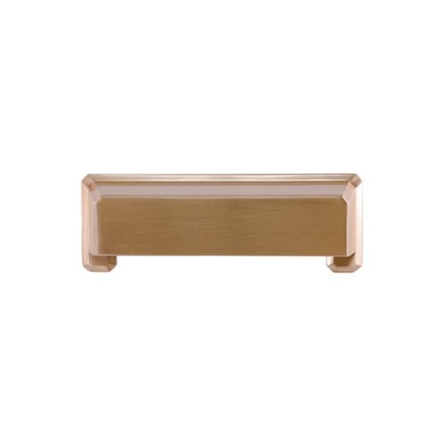 Cabinet Cup Pull - Charleston Collection - 3 Inch/96mm Center to Center - Radiant Gold Finish
