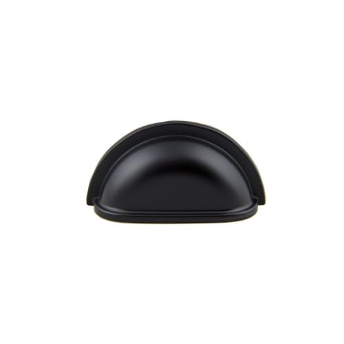 Cabinet Pull - Cup Pulls Collection - 3 Inch Center to Center - Matte Black Finish