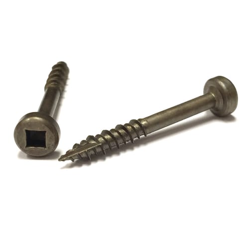 Deerwood Fasteners - 7 X 1.25 - Flat Top Pan - Fillister Head - HiLo Thread Type 17 - Robertson Square Drive