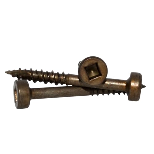 Deerwood Fasteners - 7 x 1.25 - Flat Top Pan - Fillister Head - PocketMaster Deep Thread XL Type 17 - Robertson Square Drive