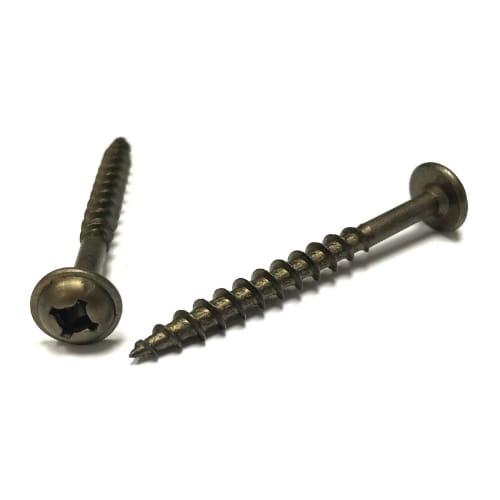 Deerwood Fasteners - Round Washer - Assembly Screw - 8 x 2 .5 - Recex Square/Phillips Combo Drive - Deep Thread - Type 17 - Lube