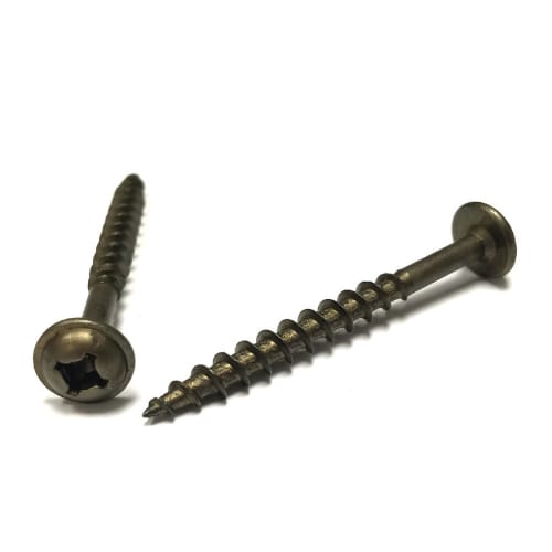Deerwood Fasteners - Round Washer - Assembly Screw - 8 X 3  - Recex Square/Phillips Combo Drive - Deep Thread - Lube