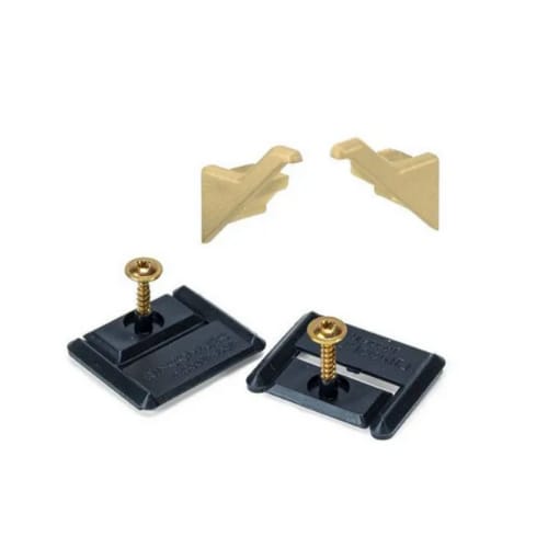 Rincomatic - Syma2 - End Caps - Metal - Inglete - Set of Left and Right - Matt Gold