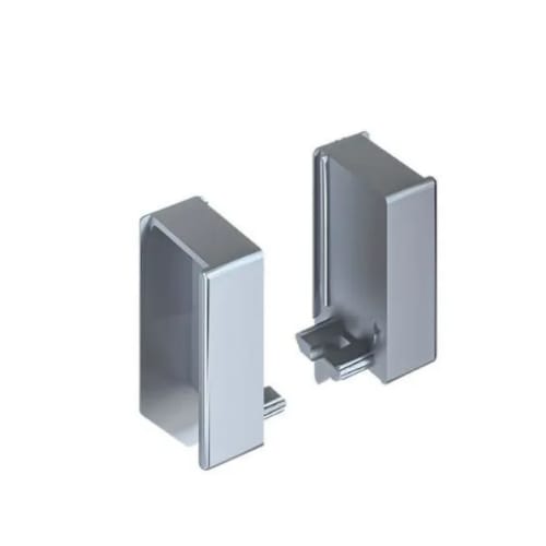 Rincomatic - Syma32 - End Caps - Integrated Total - Set of Interior Left and Interior Right - Matt Silver