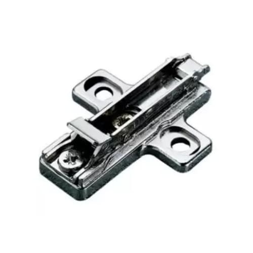 BAR3R09 - Baseplate -  0mm - Steel/Cast - Wood Screw - Clip-On - Nickel Finish - Salice