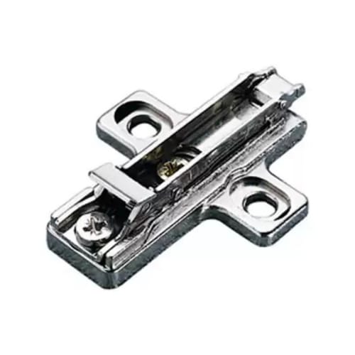 BAR3R69 - Baseplate -  6mm - Steel/Cast - Wood Screw - Clip On - Nickel Finish - Salice