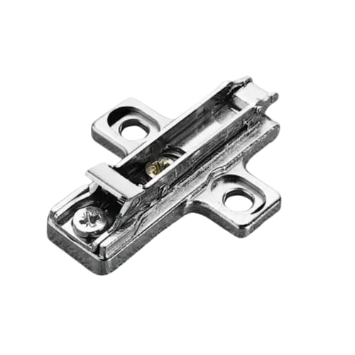 BAR3R99 - Baseplate -  9mm - Steel/Cast - Wood Screw - Clip On - Nickel Finish - Salice