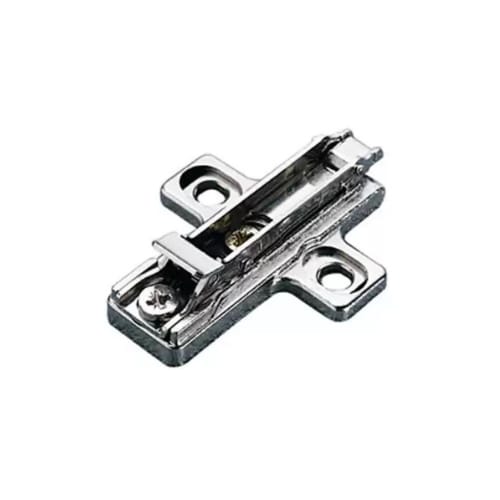 BAR3RC9 - Baseplate -  2mm - Steel/Cast - Wood Screw - Clip On - Nickel Finish - Salice