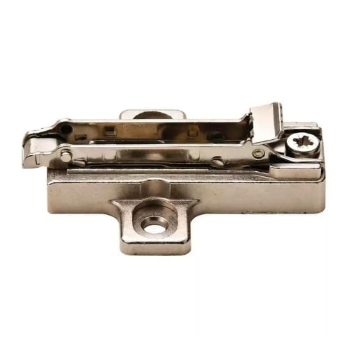 BAR3RM9 - Baseplate -  0mm - Steel/Cast - Wood Screw - Clip On - Nickel Finish - Salice