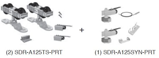 SDR-A125SYN-KIT - Sliding Door Kit - Sugatsune