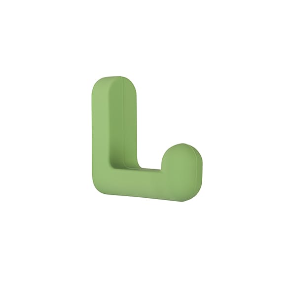 PXB-GR05-111-LBU - Rubber Hook - Pastel Color - Green - Sugatsune