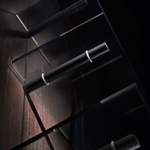 D0CPXXK - Pin System - Soft Touch - Aluminum Finish - Pin Shelf Support - Salice