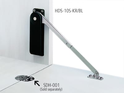 HDS-10S-HR/WT - Self Down Stay - Downward Opening - Self Close - Heavy Duty - Right Handed - White - Sugatsune