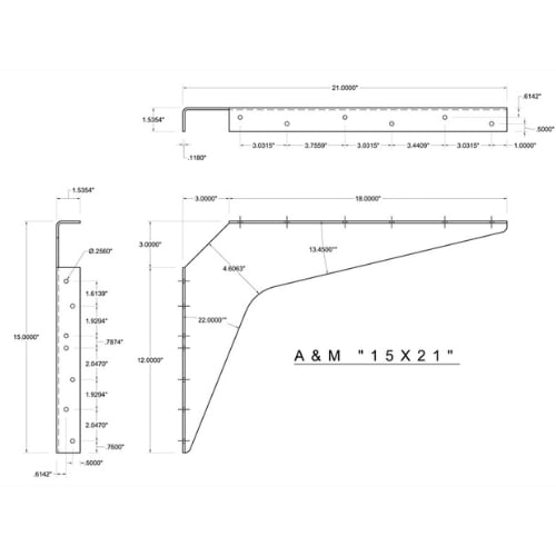 BRACKET-15X21-STAINLESS STEEL - image 4
