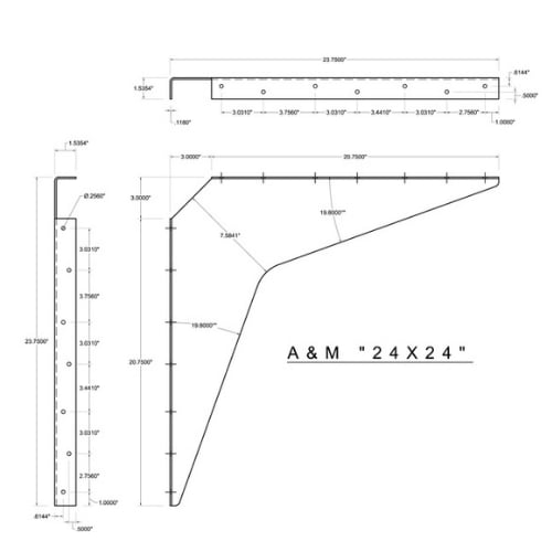 BRACKET-24X24-WHITE - image 3