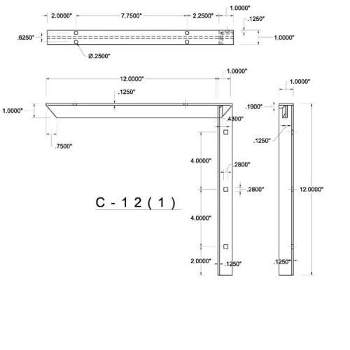 BRACKET-C(1.0)-12-BLACK - image 2
