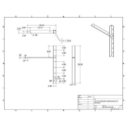 BRACKET-ECFLAT(2.0)-18-WHITE - image 3