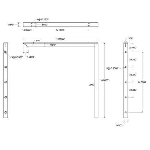 BRACKET-HYB(1.0)-18-BLACK - image 2
