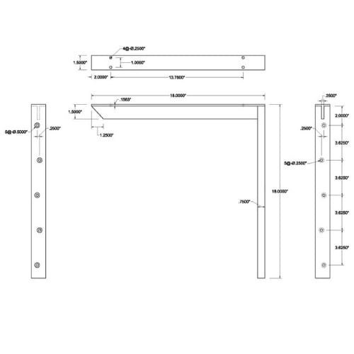 BRACKET-HYB(1.5)-18-BLACK - image 2