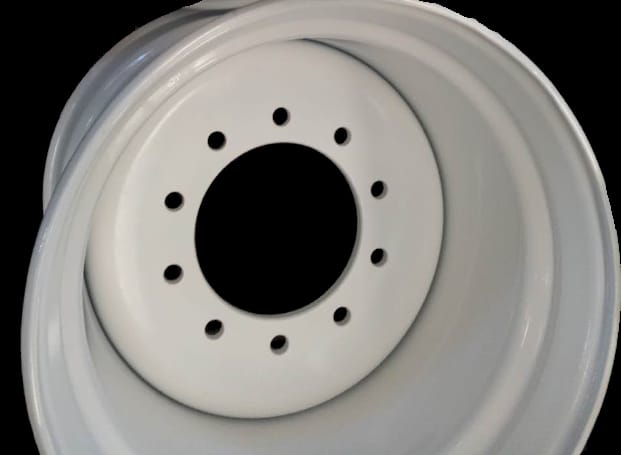 22.5X24 HP FLOTATION WHITE WHEEL